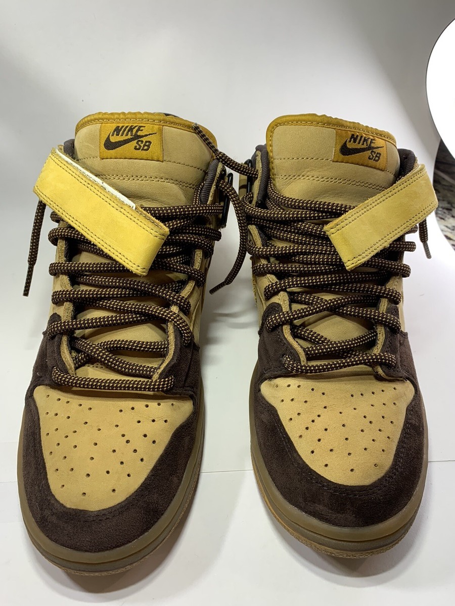 Nike SB Dunk Mid Wheat Bronze - Size 9.5 - 314383-771 | eBay display picture 1