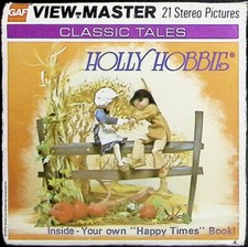 HOLLY HOBBIE 1976 - 3d View-Master 3 Reel Packet - 21 Full Color 3D Images