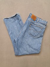 Vintage Levis Leather Tab 40840-0214 Light Wash Men's 42 x 30 Made in USA