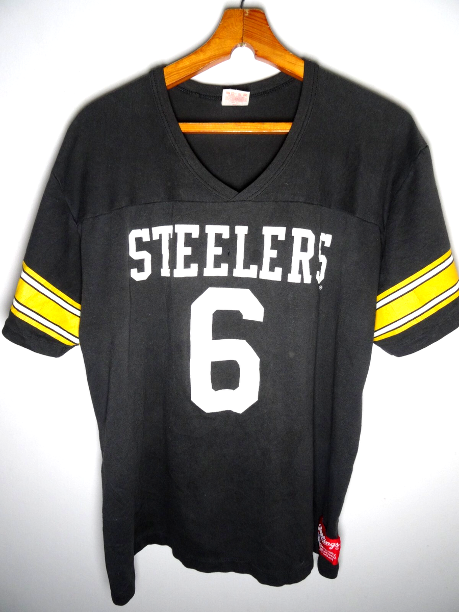 Vintage 70s 80s Rawlings NFL Pittsburgh Steelers Jersey XL Duck