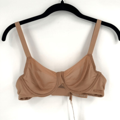 NWT Skims No Show Molded Unlined Demi Bra 34A $58 Clay Tan