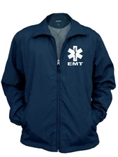 EMT zipped up windbreaker with Reflective decorations front and back