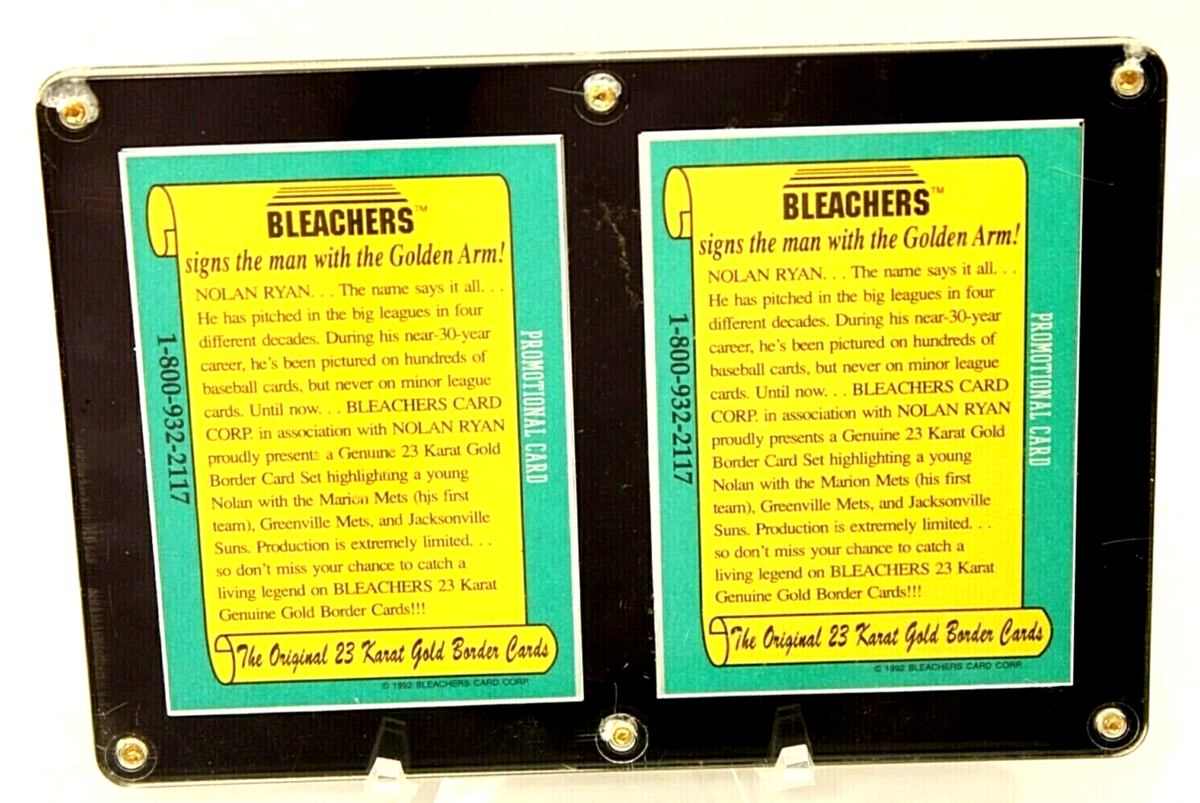NOLAN RYAN BLEACHERS BASEBALL CARDS 1992 | eBay