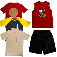 Wonder Nation/Athletic Works Youth Boys T-Shirts Mesh Shorts Size XL 14-16