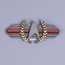 For ST Picard 2 Admiral Magnet Badge Pins Starfleet Brooches Accessories Props