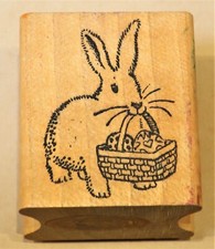ALL NIGHT MEDIA RUBBER STAMP EASTER BUNNY