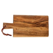 Serving Board Handle Acacia Bar Board Serving Rectangle Worktop Saver 29x14cm