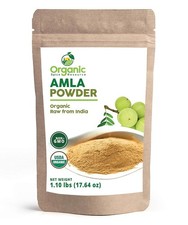 Organic Amla Powder - 1.10 Lbs 17.64 Oz Amalaki, USDA Organics, Non-Gmo, Kos