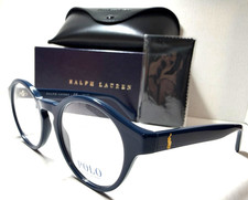 POLO RALPH LAUREN PH 2243 5465 ROUND SHINY NAVY BLUE AUTHENTIC EYEGLASSES 50-19