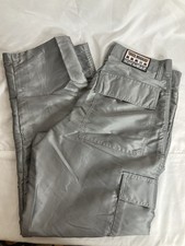 Kik Wear Vintage Space Invaders Cargo Pants Metallic 30X31 USA Made 90's Rave