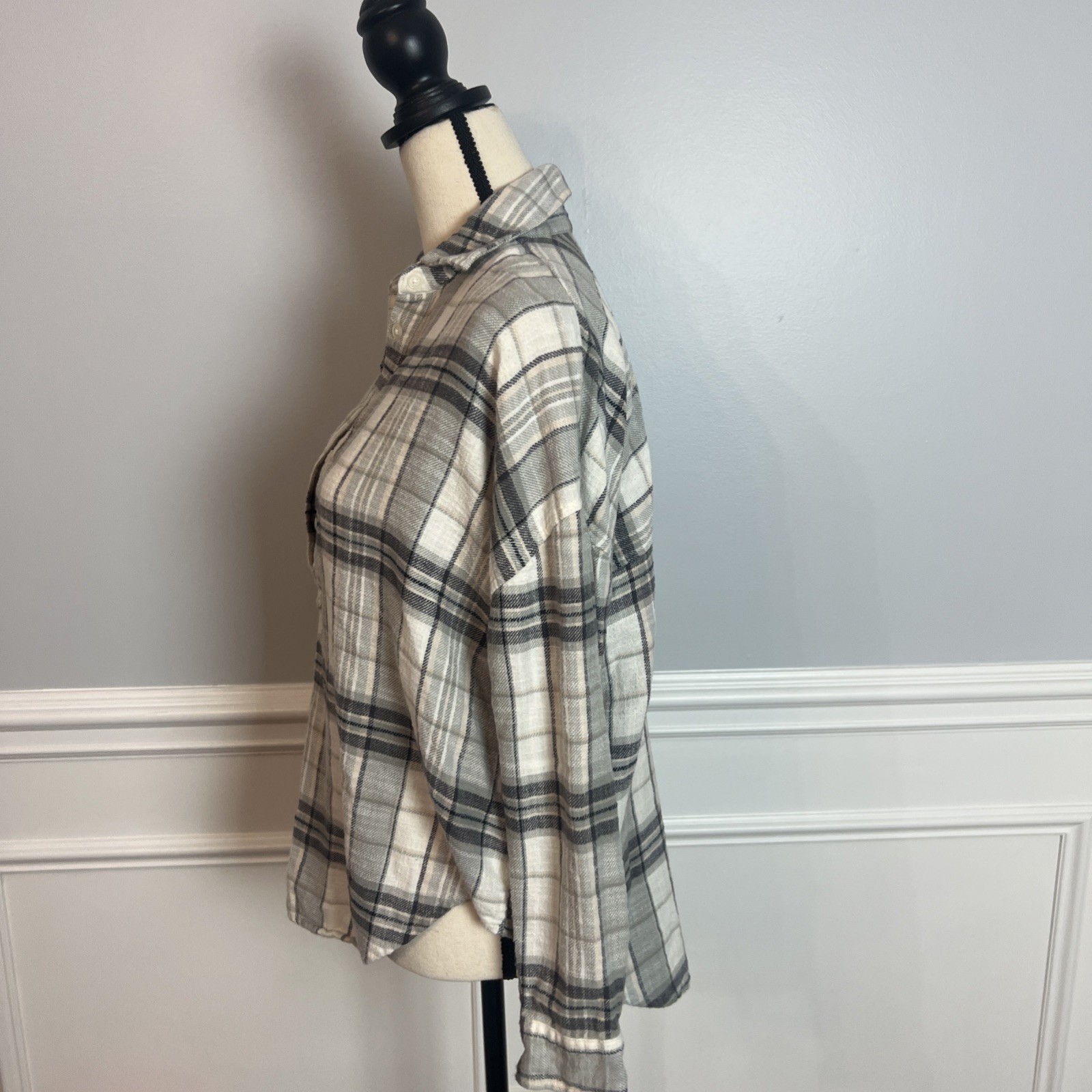 American Eagle Oversized Pullover Flannel Long Sl… - image 2