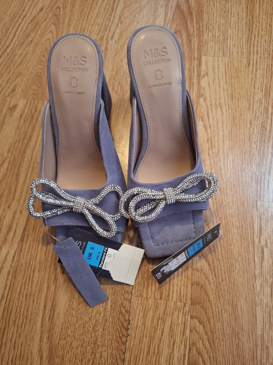 Bow Mule Marks And Spencer Mule Slippers Sandy Mule Ivory Suede