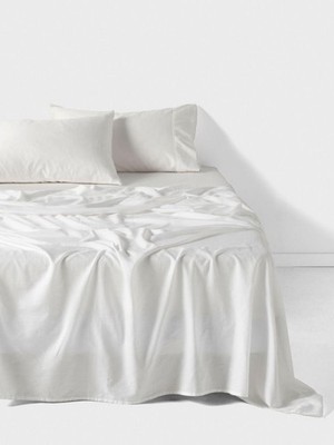 Linen House Surf Wash Sheet Set (White) - Queen