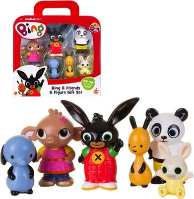 Giochi Preziosi Bing Set 6 Personaggi, Collezione Personaggi Bing, Flop, Sula, A