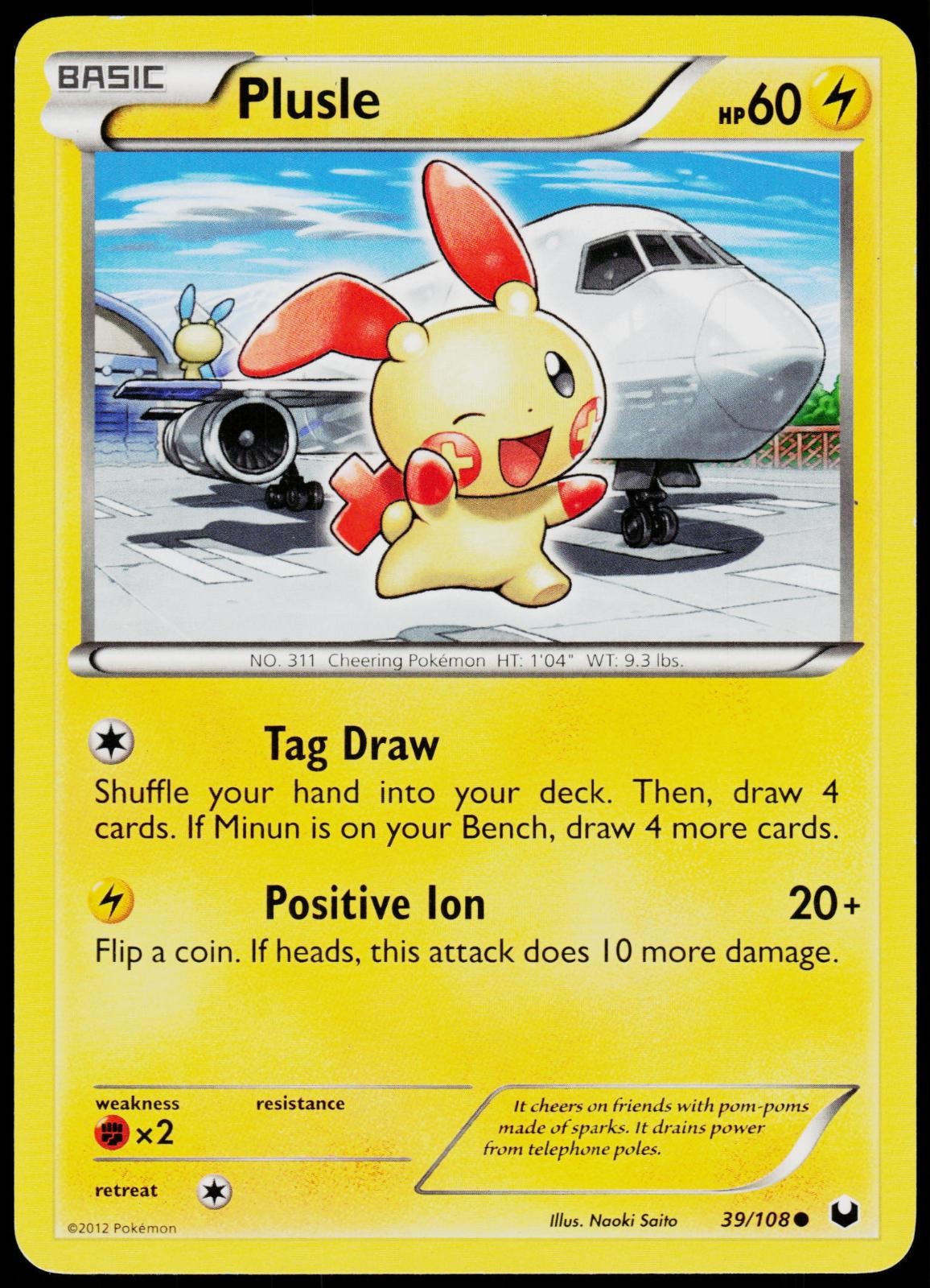 Plusle 39/108 Dark Explorers - Pokemon LP (Common)