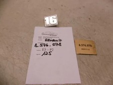 Renault 16 R16 Schriftzug Typenschild Alu Oldtimer 8.576.078 Heckklappe hinten