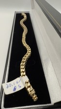 14K Yellow Gold Snake Link Bracelet 9  5.7mm Solid
