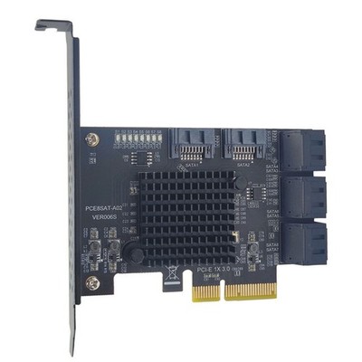 PCI-E 8 Port  Expansion Board PCI-E X4 Bis SATA3.0 Expansion Card Board B4M4