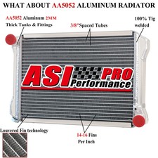 3 Row Aluminium Radiator For MG Midget MK3 1275 1967-74 UK