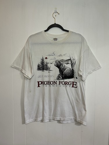Vintage Pigeon Forge Hemd Herren XL Smoky Mountains Bear Grafik Tennessee 90er - Bild 1 von 9