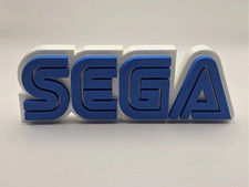 Decorative Sega Logo Self Standing Gaming Sonic 3D Print Retro Console Shelf