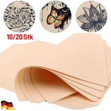 10/20x Tattoo Übungshaut Blanko Set Übungsh...