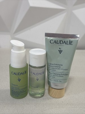 CAUDALIE VINO PURE ACNE SERUM PURIFYING TONER EXFOLIATOR 