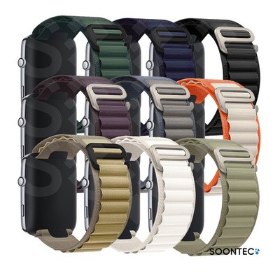 SOONTEC Premium Nylon Loop Armband für Apple Watch Ultra 1/2/3 & Series 1-11