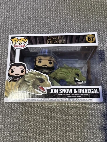 Funko POP! Television Game of Thrones Jon Snow riding Rhaegal #67 DAMAGED BOX