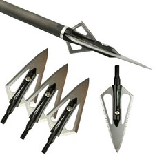 Tiro con l'arco Broadheads 100 grani composto arco caccia balestra 4 lame punta freccia
