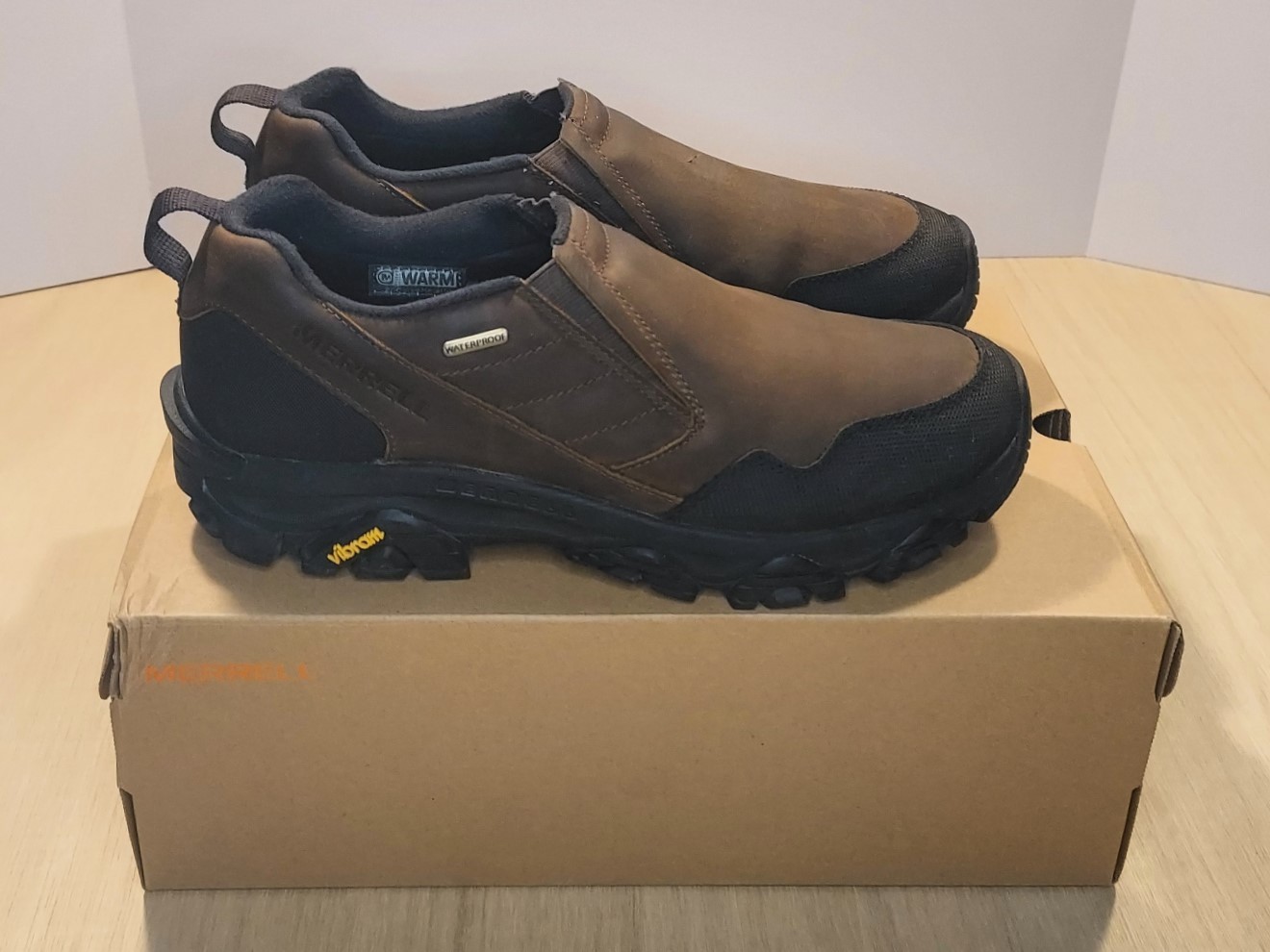 Scarpa Merrell Coldp 3 Thermo Moc impermeabile uomo 10 5 pelle marrone media