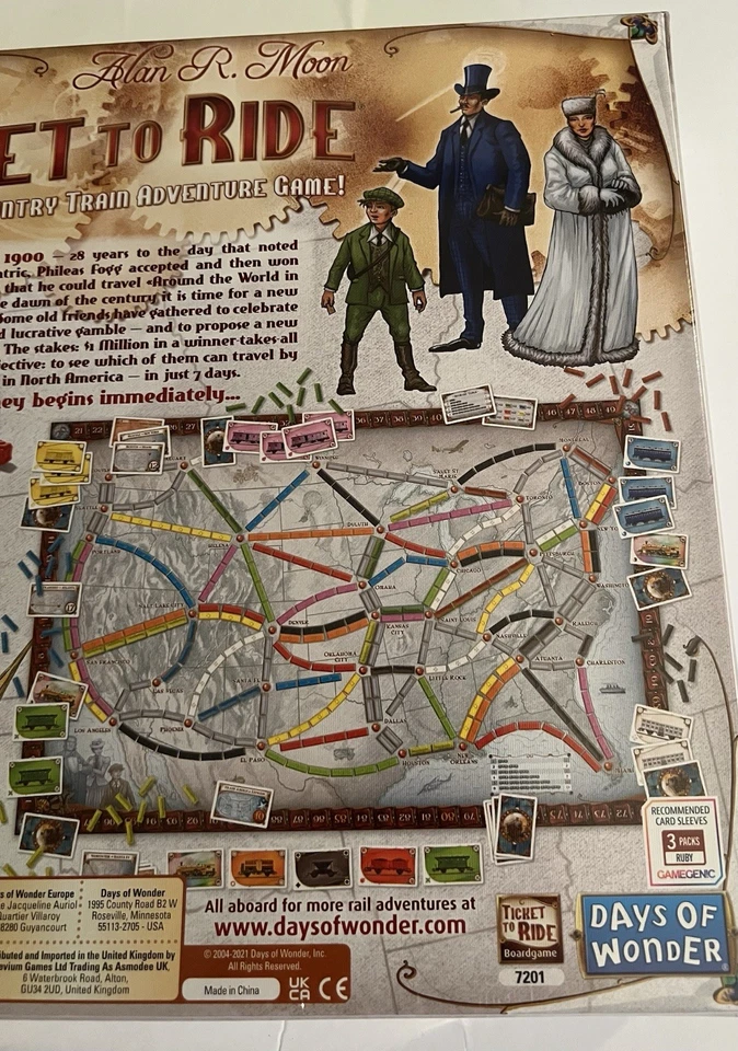 Nuevo Precintado 2021 Ticket To Ride Original Game Days of Wonder 100% Completo Nuevo en Caja Foto 4 de 4