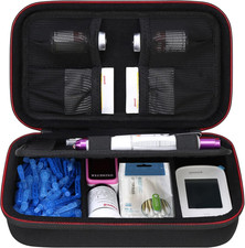 Diabetic Supplies Travel Case, Glucose Meter Portable Storage Bag, Diabetic Care