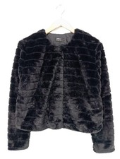 ONLY Cappotto in eco pelliccia Donna Cappotto Taglia IT 38 nero elegante