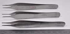 3x Adson Forceps 4¾" Tissue Dressing Surgical  Stainless Steel Pilling Jarit
