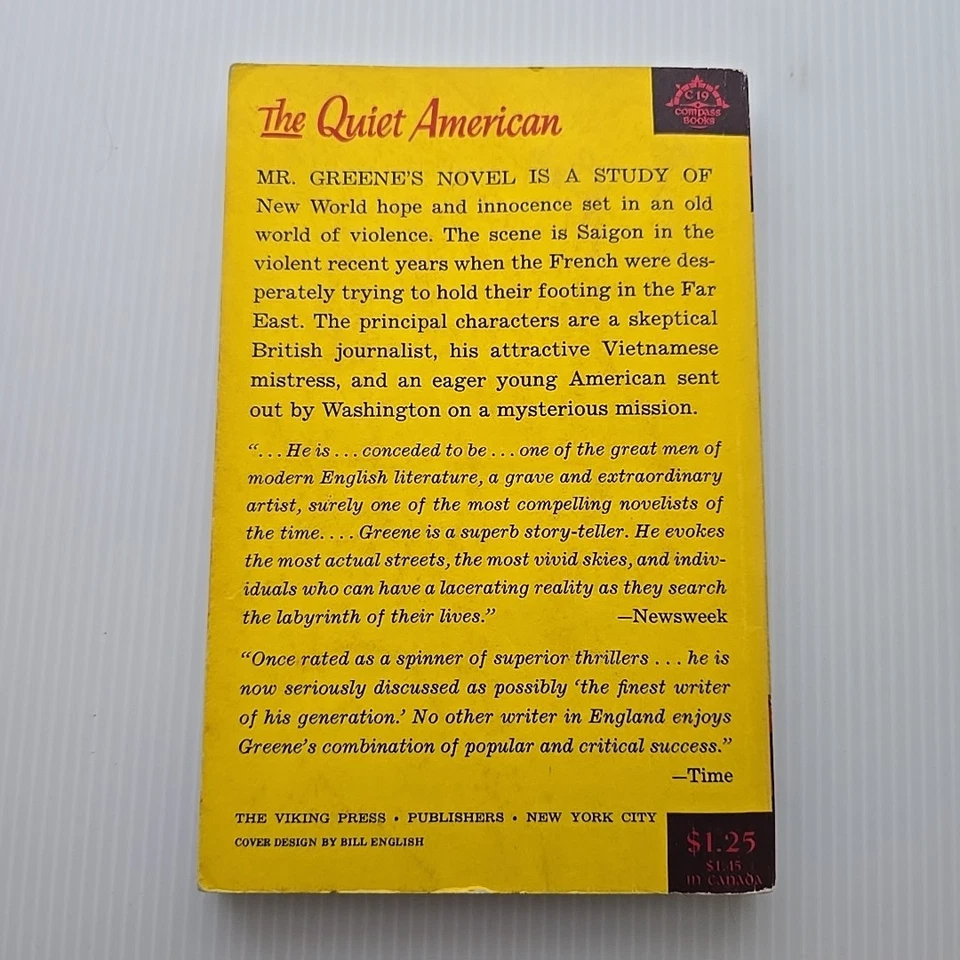 The Quiet American - Graham Greene PB 1960 5th Printing Red Cover - Image 2 of 4