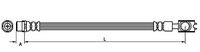 Metzger Bremsschlauch 4110521 FüR Audi, Hinterachse Links, Hinterachse Rechts