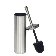 Better Homes  Gardens Metal Toilet Brush and Holder, Satin Nickel