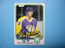 1981/82 O-PEE-CHEE NHL HOCKEY CARD #153 JIM FOX VG SHARP AUTO AUTOGRAPH OPC