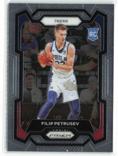Filip Petrusev RC 2023-24 Panini Prizm Philadelphia 76ers #282