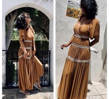 Maxi abito floreale nuovo Zara $169 Studio edizione limitata taglia small 4770/022