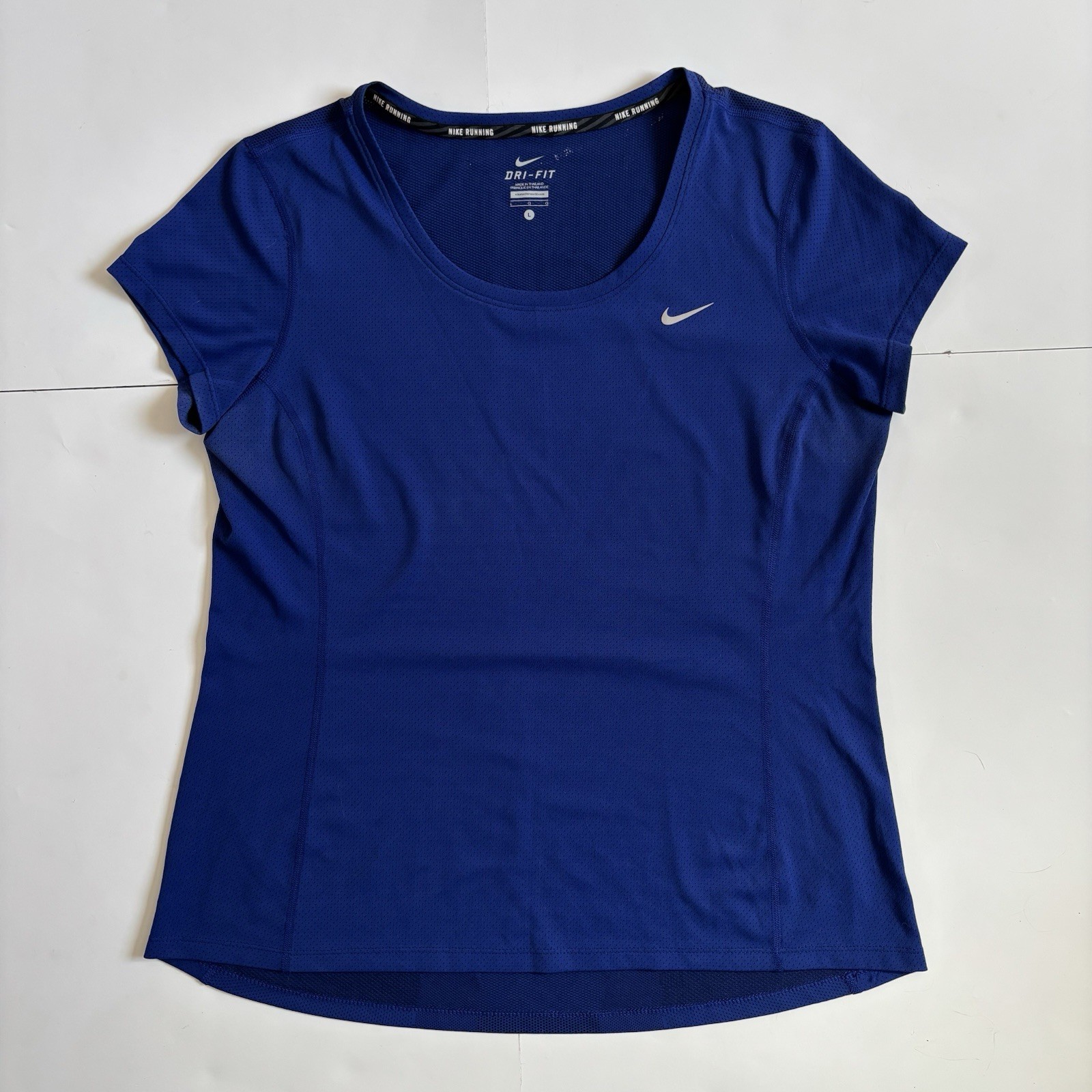Nike Dri-Fit Women's L Blue Running T-Shirt Sportswear Activewear Quick Dry