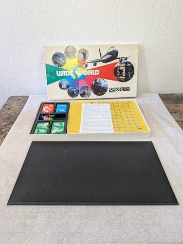 Vintage Parker Brothers Board Game Wide World The Air Travel Game COMPLETE