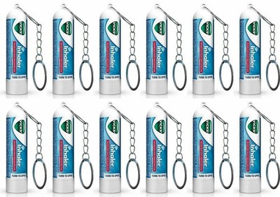 12 x Vick's Inhalator Ideal für Husten, Erkältung, Nasennebenhöhlen &...