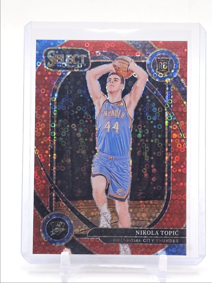 NIKOLA TOPIC 2024-25 SELECT COURTSIDE ROOKIE RED DISCO PRIZM RC /49 Q3464