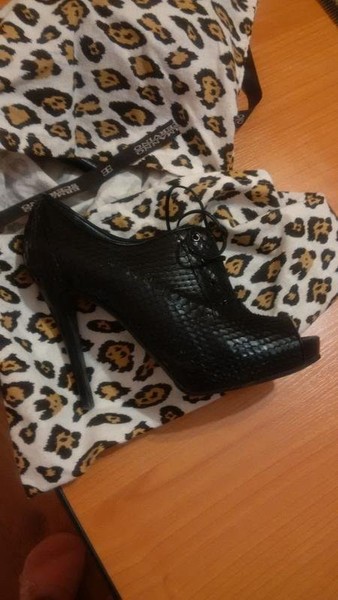 Women Ermano Scervino Boots Black Python 36