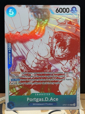 #ad #ad Portgas.D.Ace OP07 053 3rd Anniversary Treasure One Piece Promotion Foil $5.00