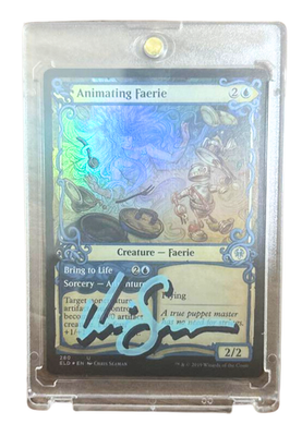 MTG 動かすフェアリー　アーティストプルーフ　Animating Faerie MTG Animating Faerie Artist Proof AP Signed Sketch Original Art | eBay