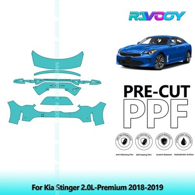 PreCut Paint Protection PPF Kit For Kia Stinger 2.0L-Premium 2018-2019