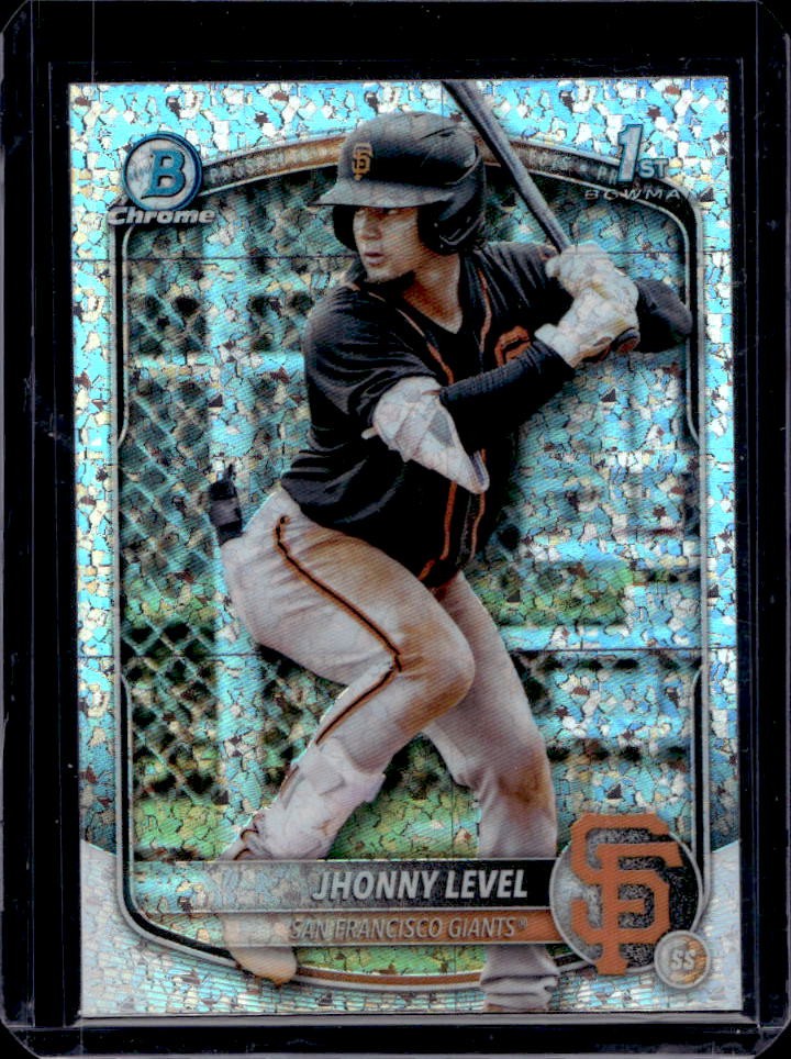 2025 Bowman Jhonny Level Chrome Mini Diamonds Refractor 1st #BCP-147